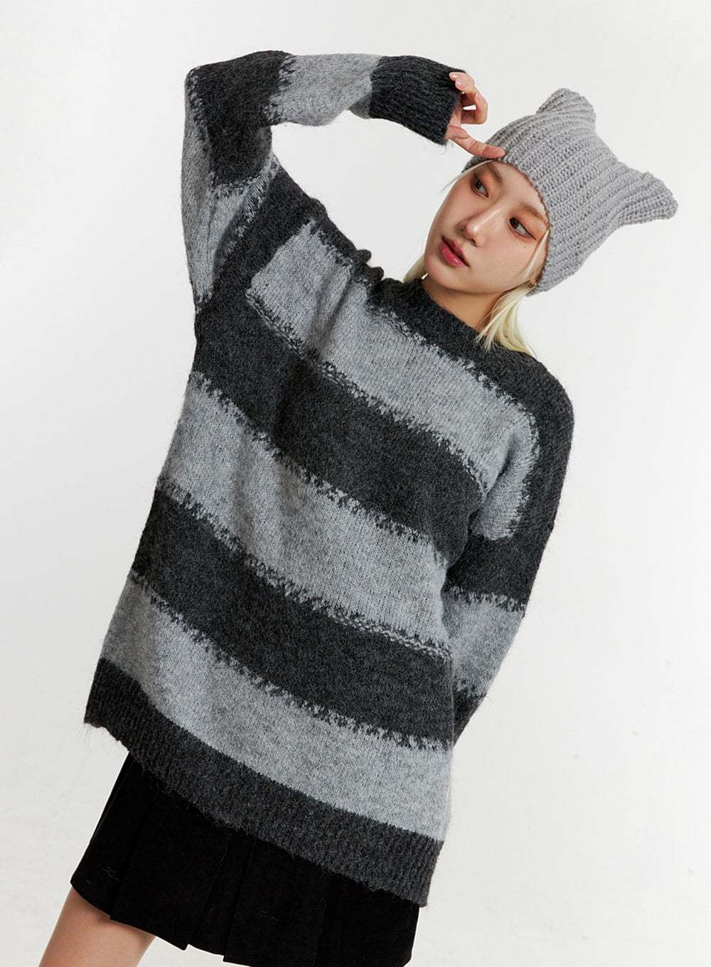 Oversized Stripe Sweater ID315