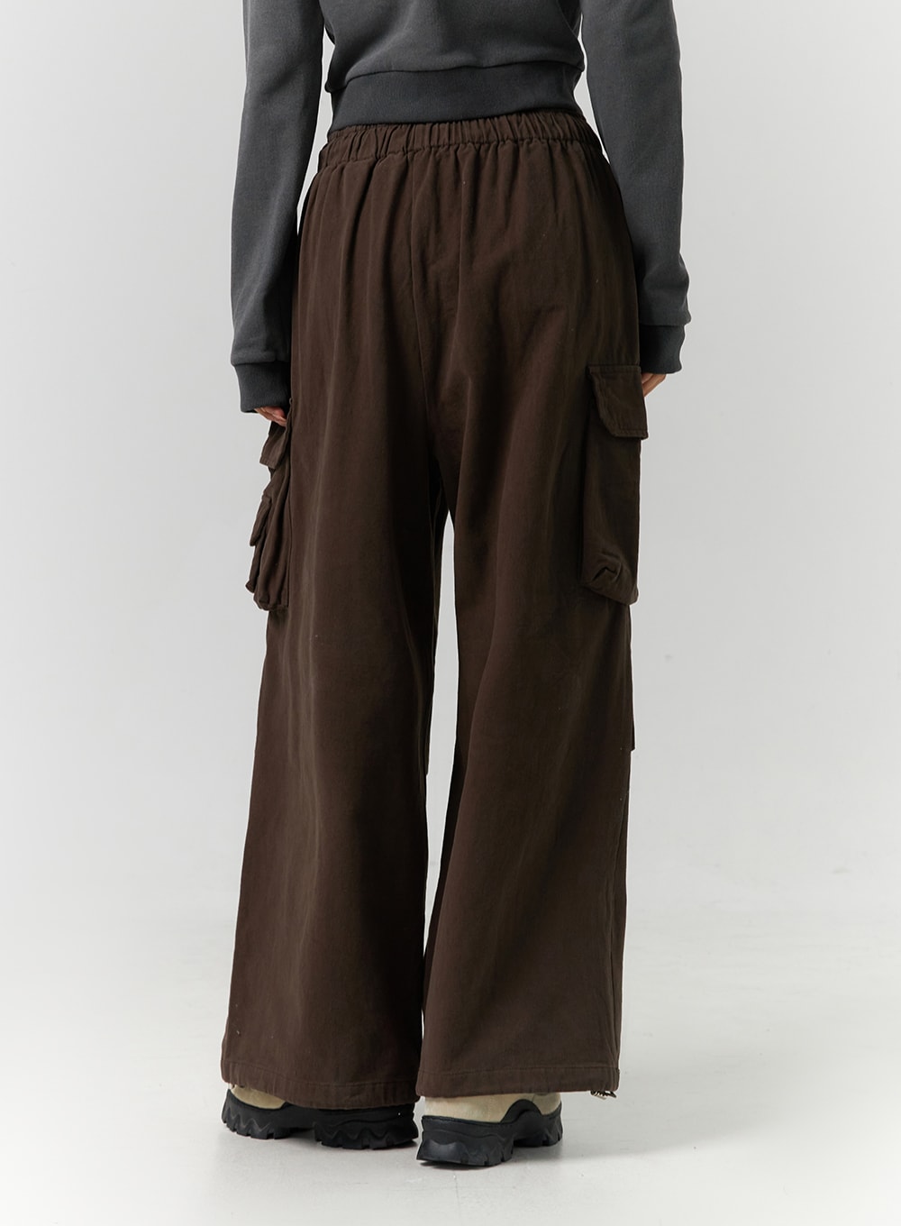 Cargo Streetwear Plush Wide Pants ID305