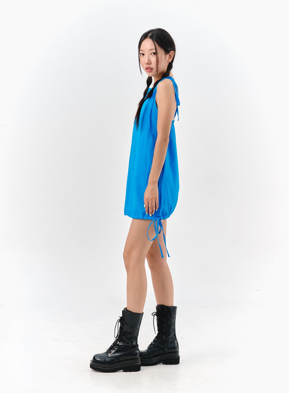 Sleeveless Side-Tie Mini Dress IS304