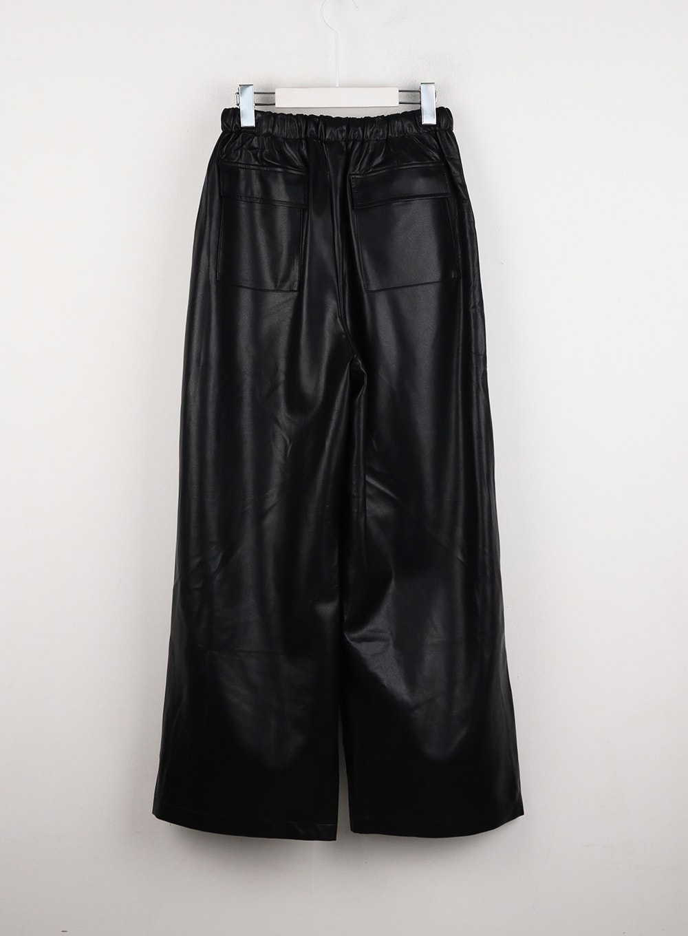 Zippered Jogger Leather Pants ID305