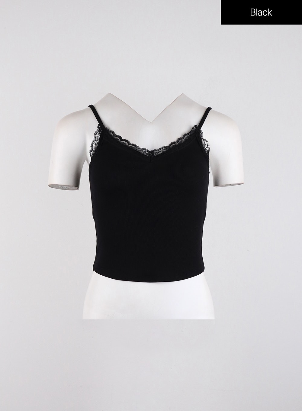 Solid Laced Trim Loungewear Cami Top ID313