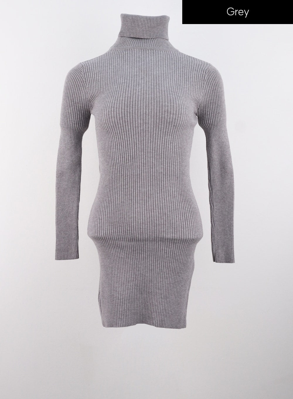 Turtle Neck Mini Sweater Dress IS305