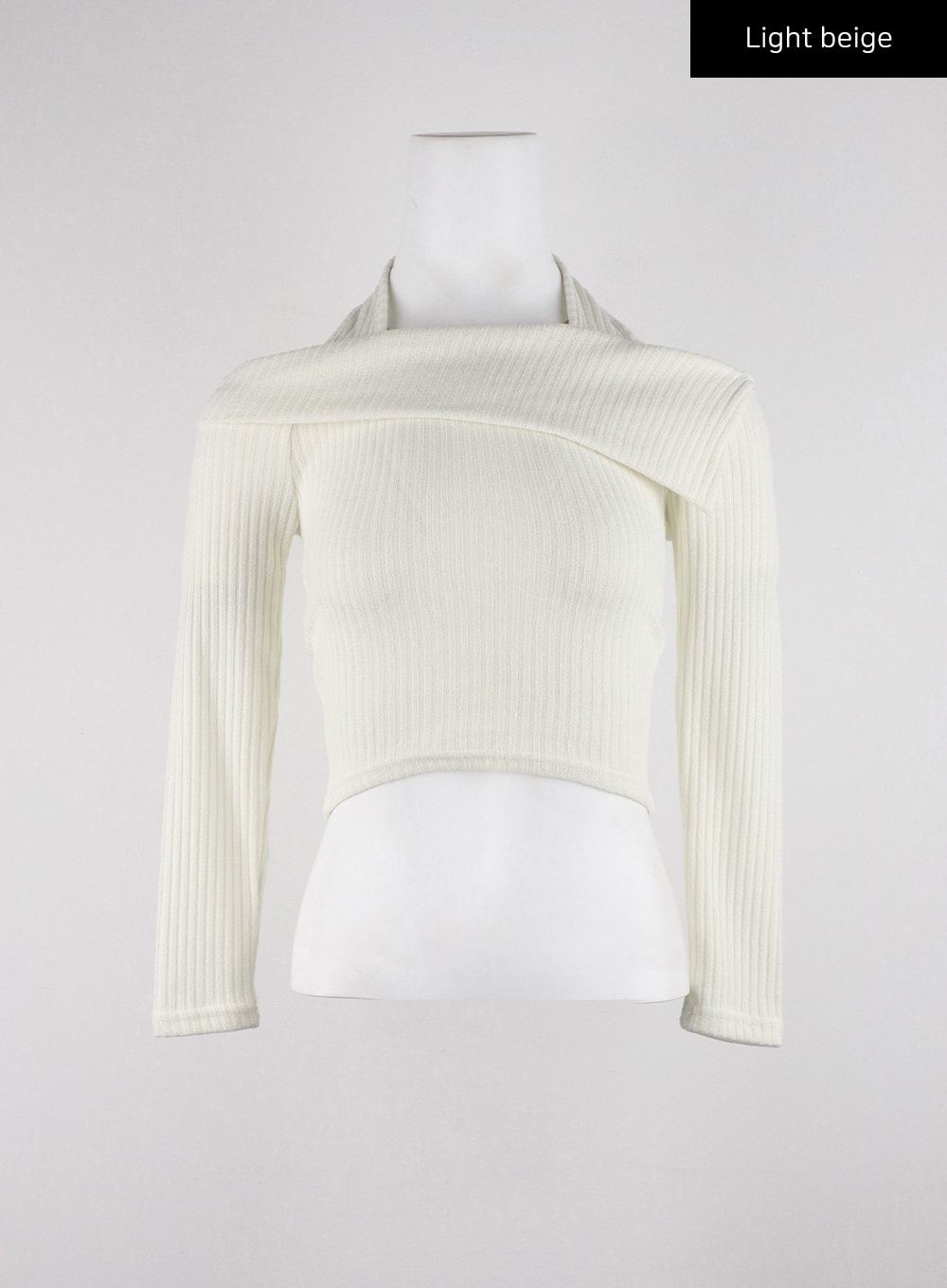 Off-Shoulder Halter Neck Crop Sweater CD312