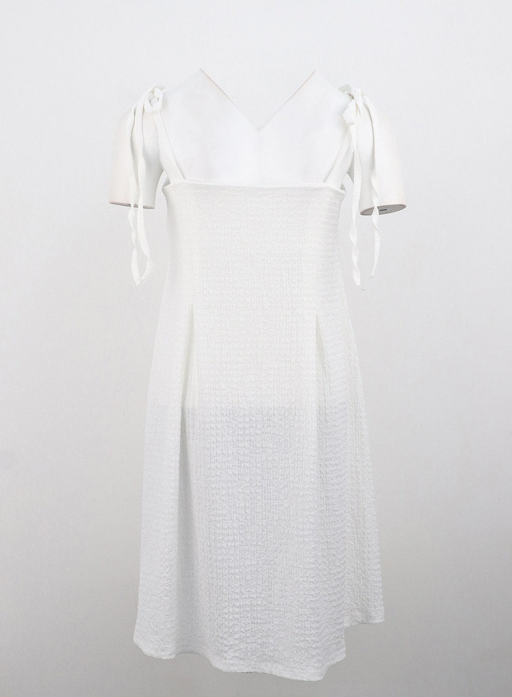 Square Neck Wrinkle Mini Dress CG310