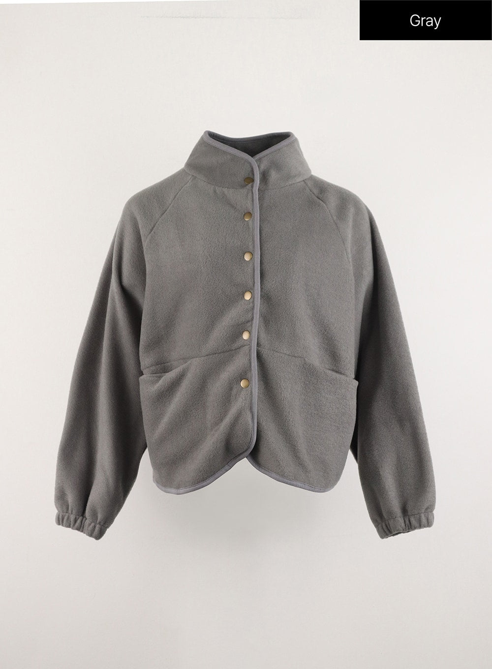 Fleece Stand Collar Button Jacket OD308